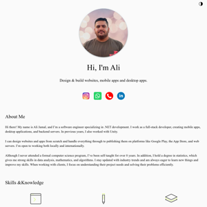 Ali Jamal | Full-Stack .NET Developer & Mobile App Specialist