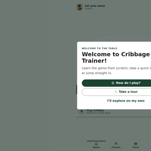Cribbage Trainer | Practice Hand Scoring