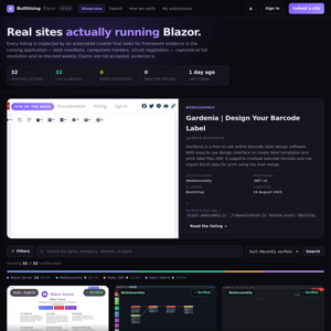 BuiltUsingBlazor.com — the verified Blazor showcase